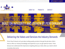 Tablet Screenshot of prismflow.com